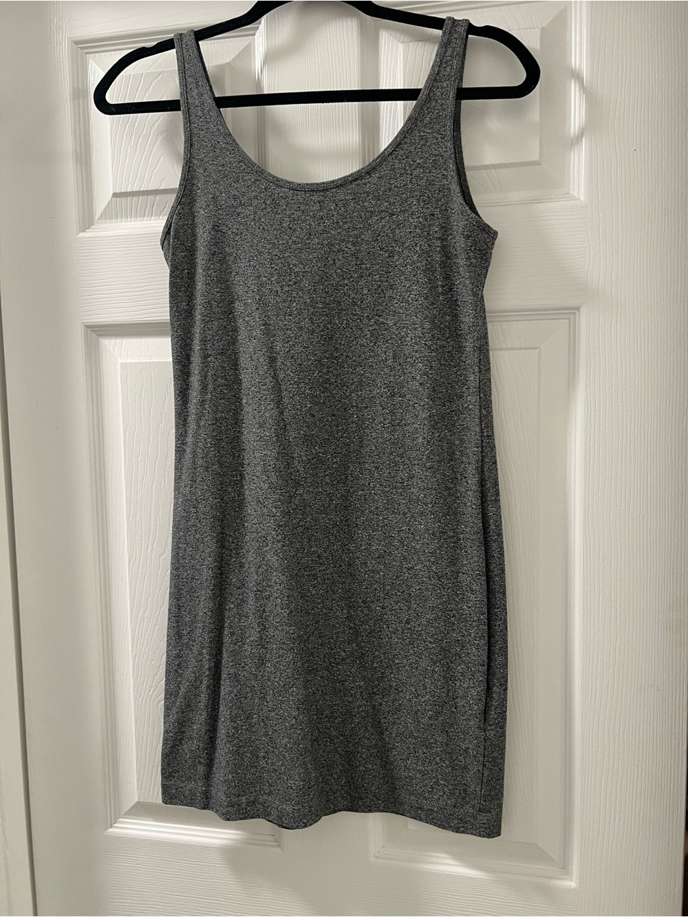H&M Charcoal Gray Scoop Neck Mini Tank Dress